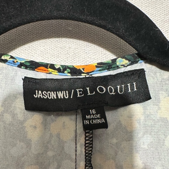 Jason Wu x Eloquii Floral Ruffle Wrap Dress - size 16 - Picture 6 of 7